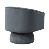 Bristol Dark Gray Swivel Chair by Homelegance at Eve Furniture