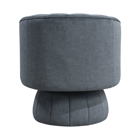 Bristol Dark Gray Swivel Chair by Homelegance at Eve Furniture