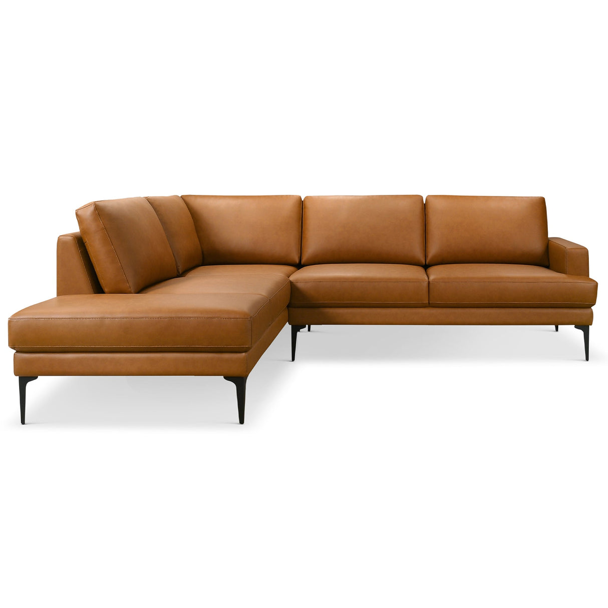 Bristol Durable Vegan Leather Left-Facing Sectional Sofa by Ashcroft Furniture at Eve Furniture