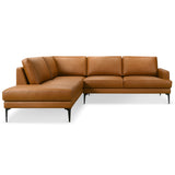 Bristol Durable Vegan Leather Left-Facing Sectional Sofa by Ashcroft Furniture at Eve Furniture