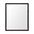 Bristol Espresso 20x24 Faux Wood Frame Bathroom Vanity Mirror by Mercana at Eve Furniture