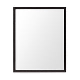 Bristol Espresso 24x30 Faux Wood Frame Bathroom Vanity Mirror by Mercana at Eve Furniture