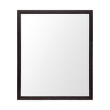 Bristol Espresso Faux Wood Frame Bathroom Vanity Mirror by Mercana at Eve Furniture