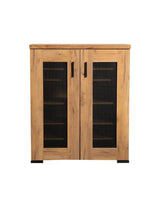 Bristol Golden Oak Metal Mesh Door Accent Cabinet by Coaster at Eve Furniture