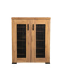 Bristol Golden Oak Metal Mesh Door Accent Cabinet by Coaster at Eve Furniture
