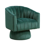 Bristol Green Swivel Chair by Homelegance at Eve Furniture