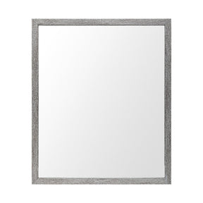 Bristol Grey 20x24 Faux Wood Frame Bathroom Vanity Mirror by Mercana at Eve Furniture
