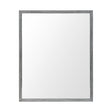 Bristol Grey 24x30 Faux Wood Frame Bathroom Vanity Mirror by Mercana at Eve Furniture