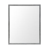 Bristol Grey 24x30 Faux Wood Frame Bathroom Vanity Mirror by Mercana at Eve Furniture