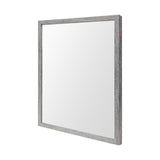 Bristol Grey Faux Wood Frame Bathroom Vanity Mirror by Mercana at Eve Furniture