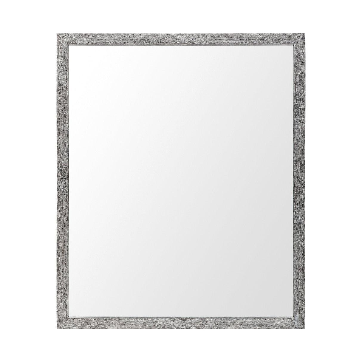Bristol Grey Faux Wood Frame Bathroom Vanity Mirror by Mercana at Eve Furniture