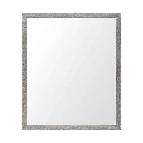 Bristol Grey Faux Wood Frame Bathroom Vanity Mirror by Mercana at Eve Furniture