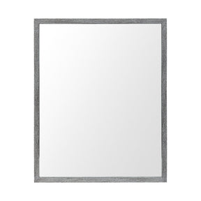 Bristol Grey Faux Wood Frame Bathroom Vanity Mirror by Mercana at Eve Furniture