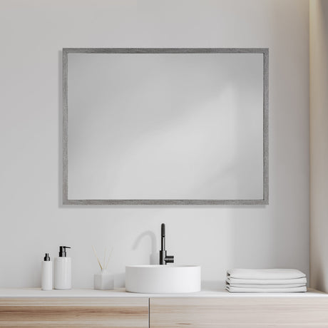 Bristol Grey Plain 3Mil Mirror by Mercana at Eve Furniture
