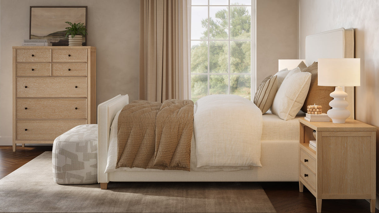 Bristol Park Whitewashed Oak Wood Chest by TOV Furniture at Eve Furniture