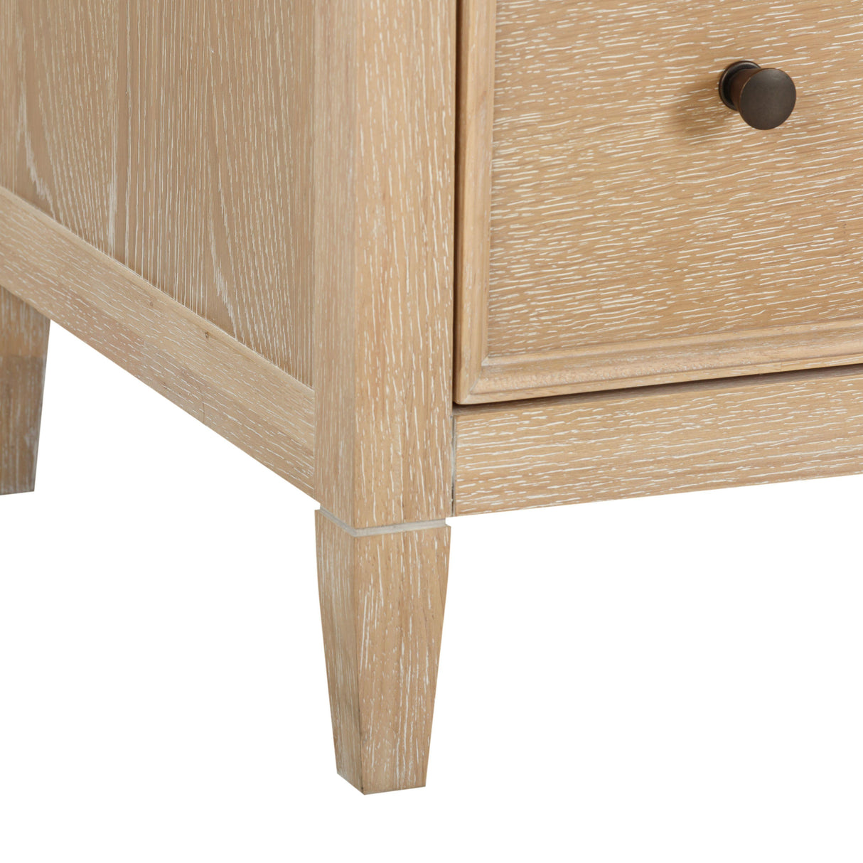 Bristol Park Whitewashed Oak Wood Dresser by TOV Furniture at Eve Furniture