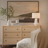 Bristol Park Whitewashed Oak Wood Dresser by TOV Furniture at Eve Furniture