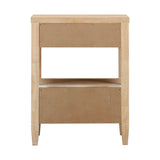 Bristol Park Whitewashed Oak Wood Open Nightstand by TOV Furniture at Eve Furniture