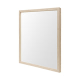 Bristol Tan 20x24 Faux Wood Frame Bathroom Vanity Mirror by Mercana at Eve Furniture