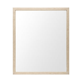 Bristol Tan 20x24 Faux Wood Frame Bathroom Vanity Mirror by Mercana at Eve Furniture