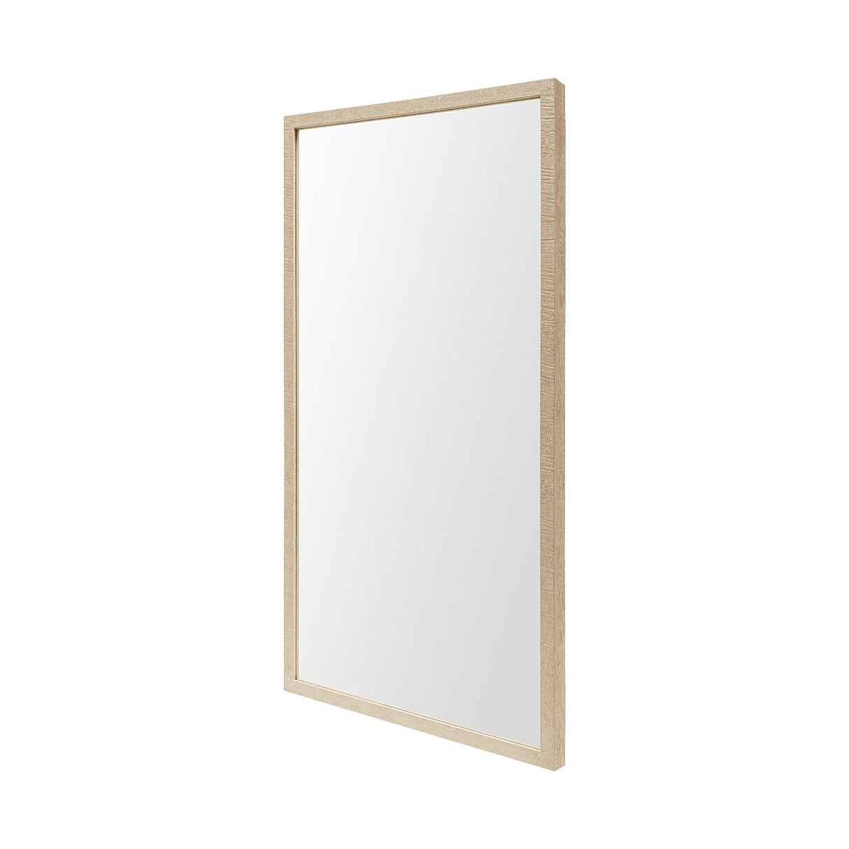 Bristol Tan 20x40 Faux Wood Frame Bathroom Vanity Mirror by Mercana at Eve Furniture