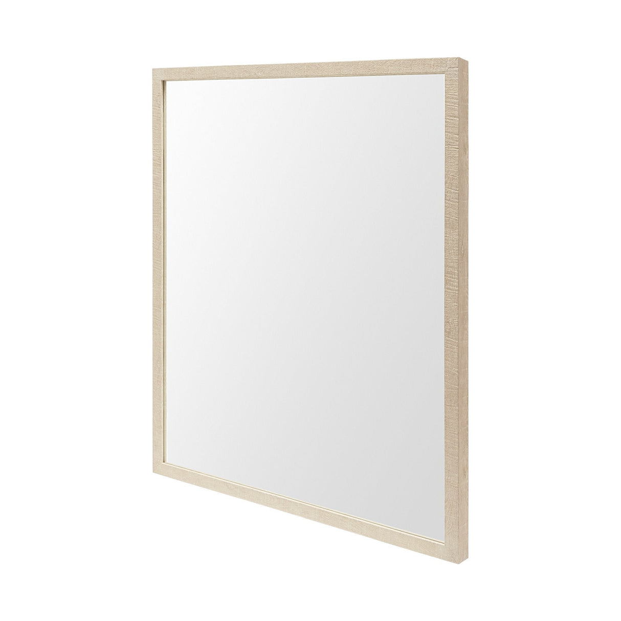 Bristol Tan 24x30" Faux Wood Frame Bathroom Vanity Mirror by Mercana at Eve Furniture