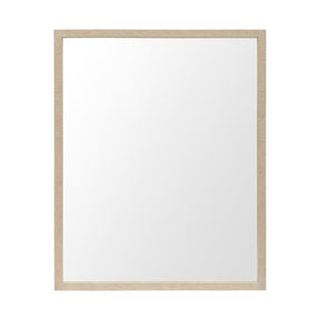 Bristol Tan 24x30" Faux Wood Frame Bathroom Vanity Mirror by Mercana at Eve Furniture