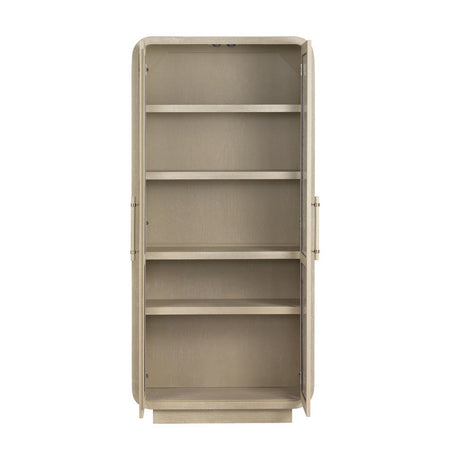Bristol Tan Curio Cabinet by Crestview at Eve Furniture