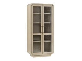Bristol Tan Curio Cabinet by Crestview at Eve Furniture