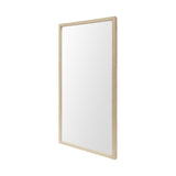 Bristol Tan Faux Wood Frame Bathroom Vanity Mirror by Mercana at Eve Furniture