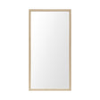 Bristol Tan Faux Wood Frame Bathroom Vanity Mirror by Mercana at Eve Furniture