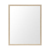Bristol Tan Faux Wood Frame Bathroom Vanity Mirror by Mercana at Eve Furniture