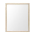 Bristol Tan Faux Wood Frame Bathroom Vanity Mirror by Mercana at Eve Furniture
