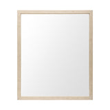 Bristol Tan Faux Wood Frame Bathroom Vanity Mirror by Mercana at Eve Furniture