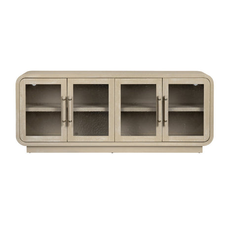 Bristol Tan Four-Door Cabinet by Crestview at Eve Furniture