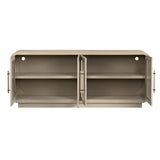 Bristol Tan Four-Door Cabinet by Crestview at Eve Furniture