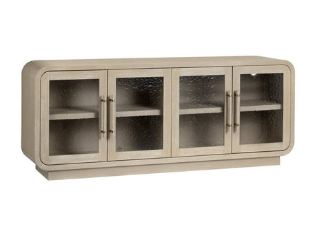 Bristol Tan Four-Door Cabinet by Crestview at Eve Furniture