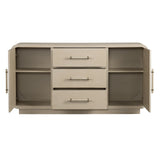 Bristol Tan/Cream Media Console by Crestview at Eve Furniture