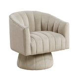 Bristol Taupe Swivel Chair by Homelegance at Eve Furniture
