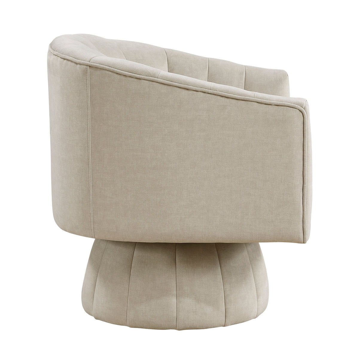 Bristol Taupe Swivel Chair by Homelegance at Eve Furniture