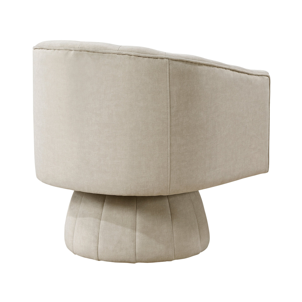 Bristol Taupe Swivel Chair by Homelegance at Eve Furniture