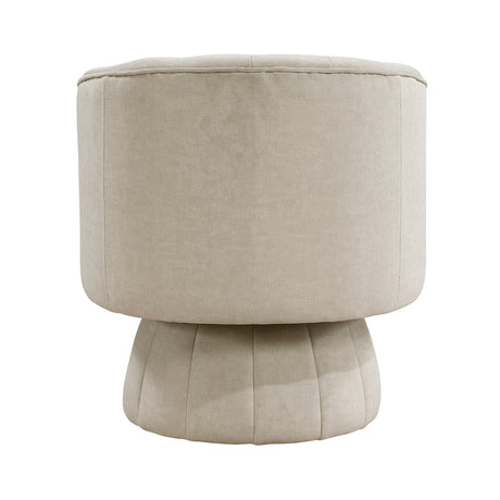 Bristol Taupe Swivel Chair by Homelegance at Eve Furniture