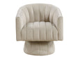 Bristol Taupe Swivel Chair by Homelegance at Eve Furniture