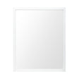 Bristol White 24x30 Faux Wood Frame Bathroom Vanity Mirror by Mercana at Eve Furniture