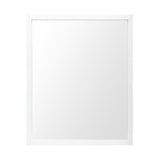 Bristol White 24x30 Faux Wood Frame Bathroom Vanity Mirror by Mercana at Eve Furniture