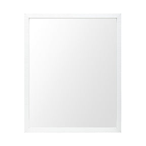 Bristol White 24x30 Faux Wood Frame Bathroom Vanity Mirror by Mercana at Eve Furniture