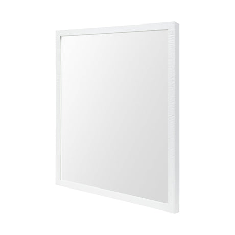 Bristol White Faux Wood Frame Bathroom Vanity Mirror by Mercana at Eve Furniture
