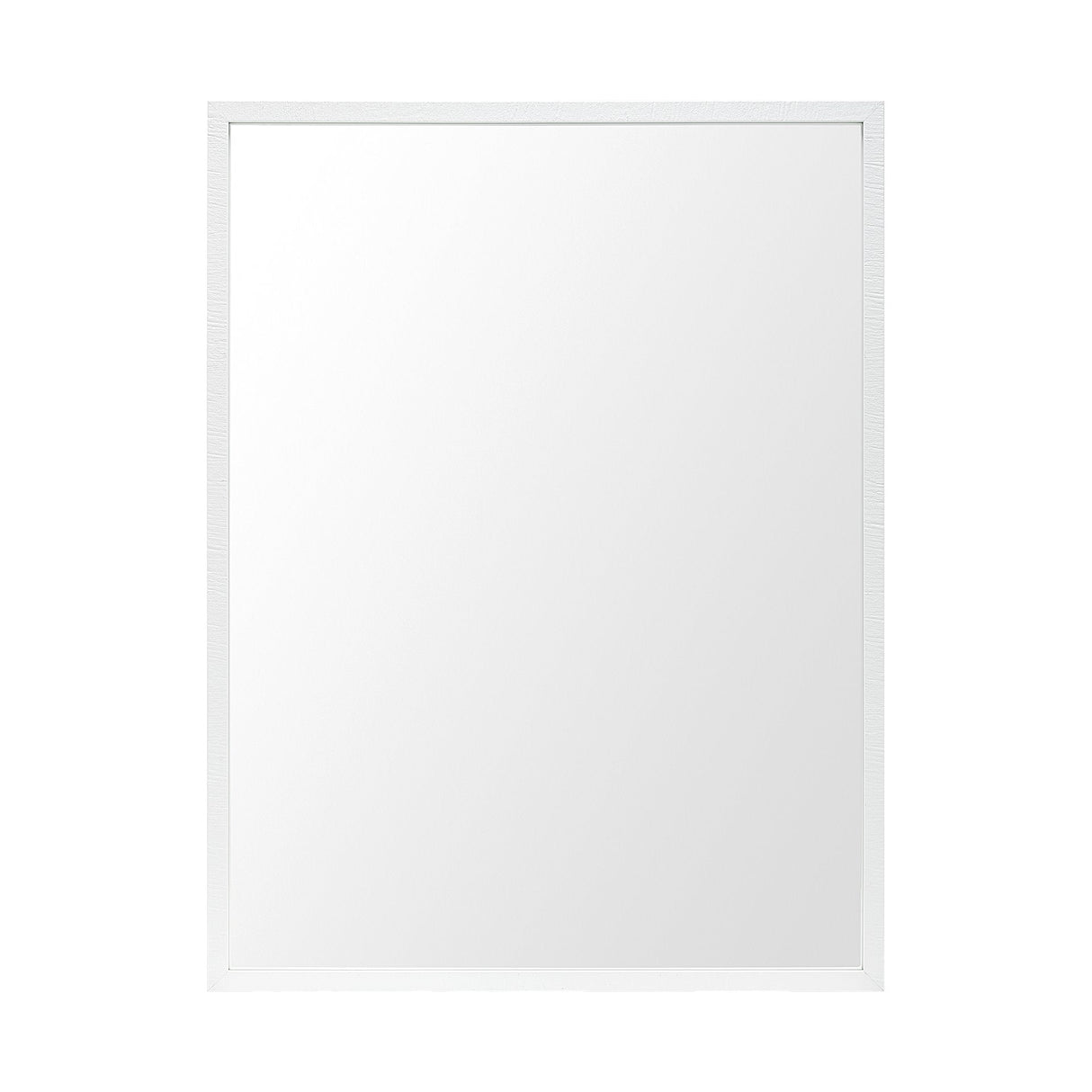 Bristol White Plain 3Mil Mirror 30 x 40 by Mercana at Eve Furniture