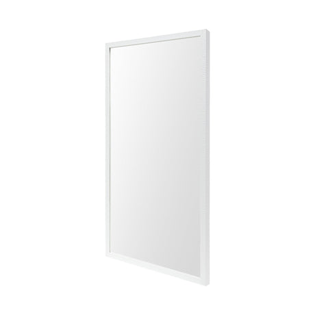 Bristol White Plain 3Mil Mirror by Mercana at Eve Furniture