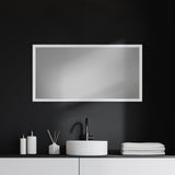 Bristol White Plain 3Mil Mirror by Mercana at Eve Furniture